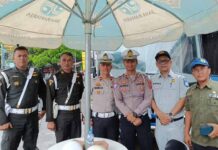 Jasa Raharja Tasikmalaya Samsat Sukaraja Gelar Operasi Pemeriksaan Pajak Kendaraan Bermotor di Simpang Muktamar Singaparna di Simpang Muktamar Singaparna