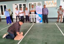 Jasa Raharja Bekasi Gelar Pelayanan Kesehatan Gratis Dan Pelatihan Pertama Gawat Darurat (PPGD) di Perum DAMRI jasa raharja jabar