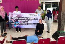 Jasa Raharja Klaten Gelar Sosialisasi Pertolongan Pertama Gawat Darurat (PPGD) dan Perangkat Desa Peduli Lalu Lintas (PDPL) di  Desa Tlogo Kecamatan Prambanan jasa raharja jateng