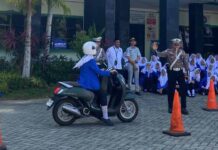 Jasa Raharja Kalsel Hadiri Apel Bersama dan Gelar Safety Riding di MAN Insan Cendekia Tanah Laut jasa raharja kalsel
