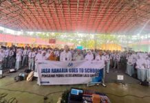 Jasa Raharja Gelar PPKL di SMKN 2 Kandangan, Tanamkan Pentingnya Keselamatan Lalu Lintas Sejak Dini jasa raharja kalsel