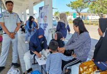 Jasa Raharja Gelar Pemeriksaan Kesehatan Gratis di Pelabuhan Bajoe jasa raharja sulsel