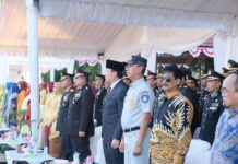 Jasa Raharja Wilayah Sulawesi Selatan dan Barat Hadiri Upacara Peringatan Hari Bhayangkara ke-79 di Lapangan Upacara Mapolda Sulsel jasa raharja sulsel