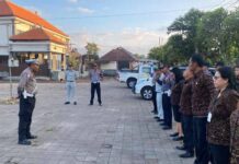 Jasa Raharja Wilayah Bali Turut Serta dalam Razia Gabungan dan Pendataan Kendaraan di Pejeng, Gianyar Kendaraan di Pejeng