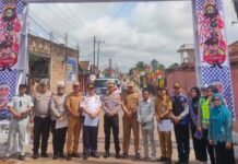 Tingkatkan Tertib Berlalu Lintas Di Segala Usia,  Jasa Raharja Support  Kampung Tertib Lalu Lintas di Kab. OKI Lalu Lintas di Kab. OKI