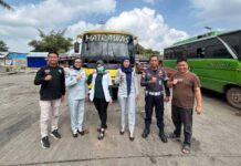 Kegiatan Mukl (Cek Kesehatan) Gratis Dan Sosialisasi Keselamatan Transportasi Untuk Pengemudi Dan Penumpang Terminal Jakabaring Palembang Terminal Jakabaring Palembang
