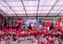 Jasa Raharja Baturaja Dan Satlantas Polres OKU Gelar  Program RANGER, Tanamkan Kesadaran Tertib Usia Dini  Di TK-TELKOM Tertib Usia Dini Di TK-TELKOM