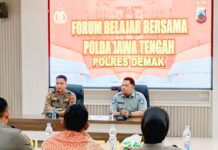 Jasa Raharja Demak Hadiri Forum Belajar Bersama yang Digelar Polda Jawa Tengah di Mapolres Demak di Mapolres Demak