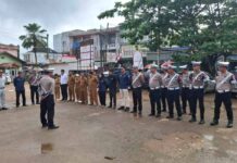 Jasa Raharja Kalteng dan Bapenda Barito Timur Gelar Operasi Gabungan di Kecamatan Dusun Tengah di Kecamatan Dusun Tengah