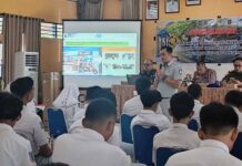Jasa Raharja Kenalkan Budaya Aman Berlalu Lintas Lewat Safety Campaign di SMAN 2 Kandangan di SMAN 2 Kandangan