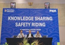 Upaya Keselamatan Lalu Lintas, Jasa Raharja Cabang Cirebon Mengadakan Safety Riding Bersama PNM jasa raharja jabar