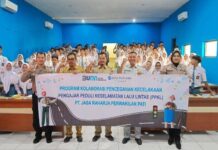 Jasa Raharja Pati Laksanakan Pengajar Peduli Keselamatan Lalu Lintas di SMA Negeri 1 Jekulo jasa raharja jateng