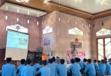 Jasa Raharja Cabang Bukittinggi Dan Satlantas Polres Pasaman Gelar Sosialisasi PPKL Tertib Lalu Lintas di SMP Negeri 2 Lubuk Sikaping jasa raharja sumbar