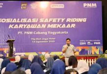 Jasa Raharja DIY dan PNM Cabang Yogyakarta Gelar Knowledge Sharing Safety Riding untuk AO Mekaar jasa raharja yogyakarta