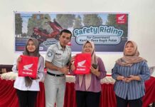 Jasa Raharja NTB Tingkatkan Kesadaran Lalu Lintas yang Berkeselamatan Melalui Safety Riding Bersama Astra Honda Motor jasa raharja NTB
