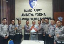 Jasa Raharja Sumbawa Turut Mengikuti Peringatan Hari Lalu Lintas ke-70 Tahun 2025 di Polres Sumbawa jasa raharja NTB