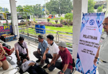 Jasa Raharja Medan Laksanakan Layanan Kesehatan Gratis dan Pelatihan PPGD di Terminal Pinang Baris Medan Terminal Pinang Baris Medan