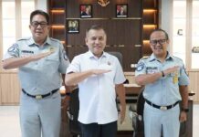 Kepala Kantor Wilayah Jasa Raharja Kalsel melaksanakan Kunjungan dan Koordinasi dengan Wakajati Kalsel dengan Wakajati Kalsel