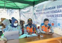 Jasa Raharja Ikuti Operasi Gabungan Kamseltibcarlantas dan KTMDU di Kecamatan Limbangan Garut di Kecamatan Limbangan Garut