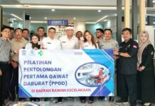 Jasa Raharja Cabang Cirebon Gelar Pelatihan Pertolongan Pertama Gawat Darurat (PPGD) di Samsat Kota Cirebon di Samsat Kota Cirebon