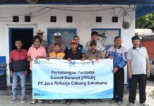 Cegah Fatalitas di Jalan, Warga Cibeber Diberikan Pelatihan Pertolongan Pertama oleh Jasa Raharja Sukabumi jasa raharja jabar