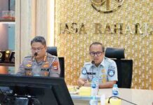 Jasa Raharja dan Ditlantas Polda Kalsel mengikuti Zoom Perjanjian Kerjasama antara Korlantas Polri dan Jasa Raharja jasa raharja kalsel