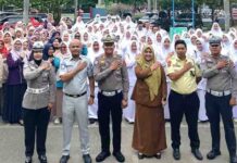 Jasa Raharja Sumatera Barat Gelar Apel Pagi dan Sosialisasi Keselamatan Berlalu Lintas di RSUD Dr. M. Zein Painan jasa raharja sumbar