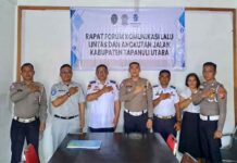Turunkan Angka Laka Lantas, Jasa Raharja Bersama Forum Komunikasi Lalu Lintas Kabupaten Tapanuli Utara Gelar FGD jasa raharja sumut