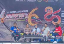 Perkuat Sinergi dengan Komunitas Otomotif, Jasa Raharja Sosialisasikan SWDKLLJ di IAS Banten jasa raharja banten