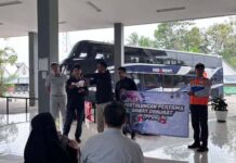 Jasa Raharja Jateng Latih Penumpang Bus di Terminal Tingkir PPGD di Terminal Tingkir PPGD