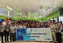 Tingkatkan Kesedaran Berlalu Lintas Jasa Raharja Bersama Mitra Gelar Sosialisasi  Keselamatan Lalu Lintas di Kab.Melawi jasa raharja kalbar