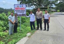 Jasa Raharja Solok Bersama Polres Sijunjung serta Dinas Perhubungan Sijunjung Pasang Rambu Peringatan di Titik Rawan Kecelakaan jasa raharja sumbar