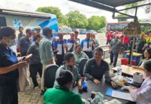 PT Jasa Raharja Kantor Wilayah Bali Gelar Pemeriksaan Kesehatan Gratis Bagi Driver Dan Mekanik Trans Metro Dewata Dan Mekanik Trans Metro Dewata