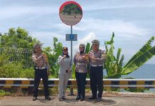 Jasa Raharja NTB Upaya Turunkan Kecelakaan dengan Pemasangan Cermin Cembung di Lombok Barat jasa raharja NTB