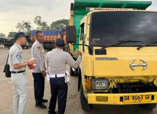 Dukung Keselamatan Jalan, Jasa Raharja Terlibat dalam Razia Gabungan ODOL di Terminal HSS ODOL di Terminal HSS