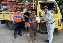 Jasa Raharja Bali Dukung Operasi Gabungan dan Safety Campaign Kendaraan ODOL di Kabupaten Klungkung jasa raharja bali