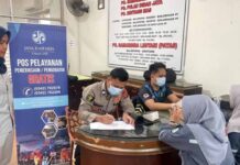 Jelang Puncak Mobilitas Nataru, PT Jasa Raharja Kanwil Kalimantan Timur Lakukan MUKL di Pool Bus Pulau Indah Balikpapan di Pool Bus Pulau Indah Balikpapan