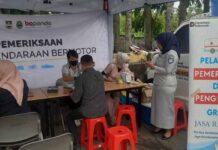 Jasa Raharja Jawa Barat Adakan Cek Kesehatan dan Pengobatan Gratis pada Kegiatan Operasi Gabungan di Wilayah Kab Bandung Barat di Wilayah Kab Bandung Barat