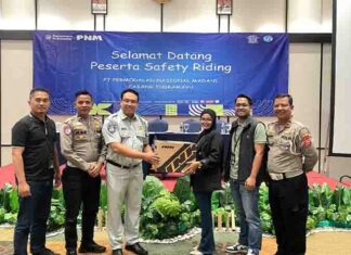 Upaya Keselamatan Lalu Lintas, Jasa Raharja Cabang Cirebon Mengadakan Safety Riding Bersama PNM Di Kabupaten Majalengka jasa raharja jabar