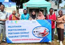 Jasa Raharja Cabang Purwakarta Gelar Pelatihan Pertolongan Pertama Gawat Darurat (PPGD) dan Pelayanan Kesehatan Gratis di Desa Cipinang jasa raharja jabar