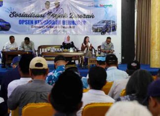 Jasa Raharja Bogor Bersama Tim Pembina Samsat Cinere Gencarkan Edukasi Opsen Pada Masyarakat Kecamatan Sawangan jasa raharja jabar