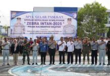 Ditlantas Polda Kalsel Gelar Apel Operasi Zebra Intan 2025, Jasa Raharja Kalsel Turut Hadir jasa raharja kalsel
