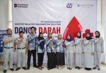 Jasa Raharja Kalsel Gelar Donor Darah Peringati HUT ke-65 PT Jasa Raharja HUT ke-65 PT Jasa Raharja