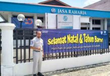 Jasa Raharja Cabang Tasikmalaya Pasang Spanduk Imbauan Keselamatan Lalu Lintas Jelang Natal 2025 dan Tahun Baru 2026 jasa raharja jabar