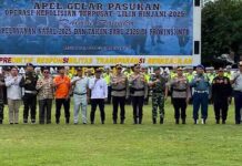 Kepala Wilayah Jasa Raharja NTB Hadiri Apel Gelar Pasukan Operasi Lilin Rinjani 2025 jasa raharja NTB