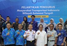 Hadiri Pelantikan MTI Sulteng, Jasa Raharja Siap Bersinergi Wujudkan Transportasi Yang Aman, Nyaman, dan Berkelanjutan Wujudkan Transportasi Yang Aman