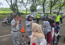 Tim pembina SAMSAT Serpong Gelar Operasi Gabungan, Kendaraan Dapat Lakukan Pelunasan Di Tempat jasa raharja banten