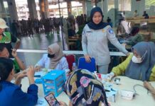 Jasa Raharja Sulsel Gelar Pemeriksaan Kesehatan Gratis dan Sosialisasi Safety Road di Bandara Sultan Hasanuddin di Bandara Sultan Hasanuddin