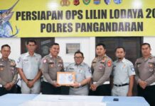 PT Jasa Raharja Tasikmalaya Pastikan Kesiapan Pos Pelayanan Terpadu Nataru 2025/2026 di Pangandaran Sunset di Pangandaran Sunset