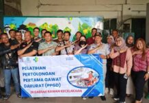 Pelaksanaan Pelatihan PPGD oleh Jasa Raharja Bandung di Pool Lintas Shuttle di Pool Lintas Shuttle